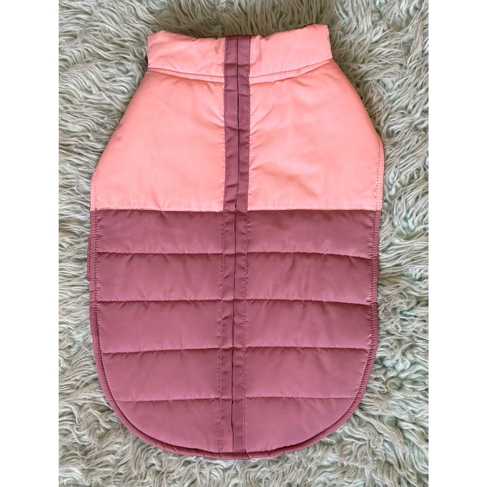 Sonoma Dog Puffer Vest Pink Coat Dog Size Large Winter